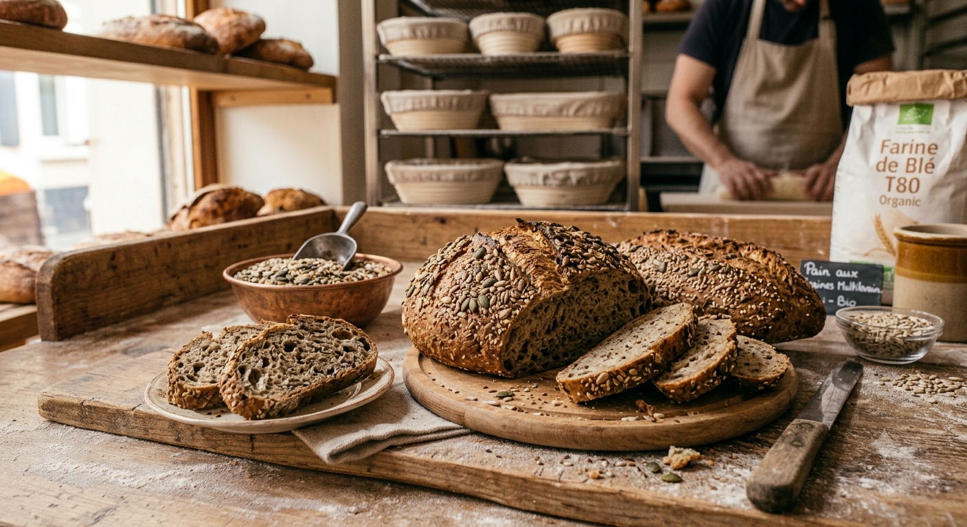Pain aux graines multilevain