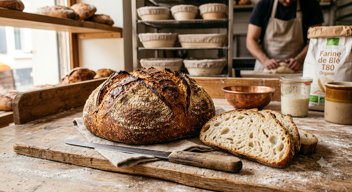 Pain de campagne au levain