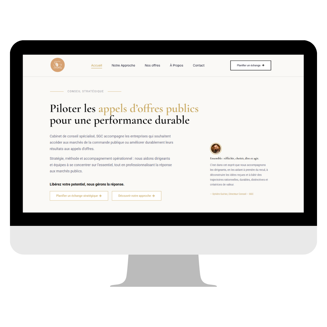 Capture d'écran projet SGC